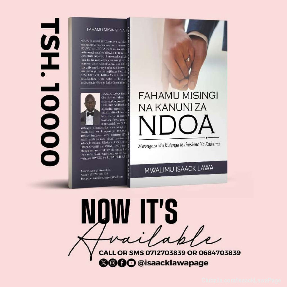 #NgojaNikwambie
π RAFIKI YANGU maisha ni kama KIOO cha KUJIANGALIA jinsi ulivyo na jinsi wengine WANAVYOKUONA, hivyo hakikisha uwe kwenye biashara, uwe kwenye ajira ama kazi na kwenye mahusiano UNAPASWA kuwa kioo kizuri ili wale wote wabaya wako wakose nafasi ya KUKUCHAFUA ama KUKUPIGA MAWE ukiingia kwenye anga zao. Unajua kwa nini?
Ukweli ni kuwa hata hiyo haitakupatia 'GURANTEE' ya watu wabaya, waovu na wenye nia mbaya kukushambulia wewe kama wewe, bishara yako, kazi yako ama mahusiano yako!!!!
π JIFUNZE KUFANYA HIVI: NDIO maana wakati wote unapaswa kuwa makini na NINI UNAWASHIRIKISHA watu wako wa karibu hasa ndugu na marafiki kwa sababu mara zote ndio wamekuwa wasababishaji wa MIGOGORO mingi kwenye maisha ya watu wengine. Jifunze kuwa kioo chenye kutunza TAARIFA zako muhimu hasa zile ambazo zimekuwa zinatafutwa sana na MARAFIKI MAADUI wako na ukumbuke kila wakati kuwa WAUAJI wako hawana ALAMA za utambulisho ambazo zitakusaidia kuwatambua hivyo jifunze KUKAA KIMYA kama KOBE KOBENI. 
Jifunze pia kuchagua vitu vya kusema na kikubwa jifunze kumshirikisha Mungu MAMBO YAKO kwa kuwa BINADAMU NI SUMU na VIGEUGEU SANA KATIKA MAISHA HAYA!!!!
_________________
@IsaackLawaPage
#Ukiamini_Inawezekana