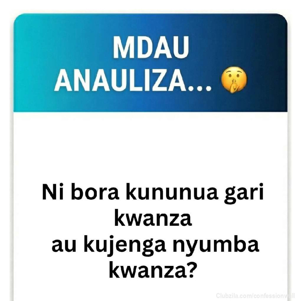 Ni bora kununua gari kwanza au kujenga nyumba kwanza?..
